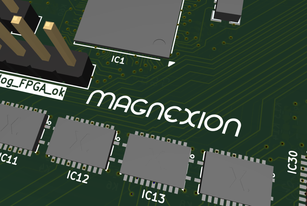 3D construction view of PCB