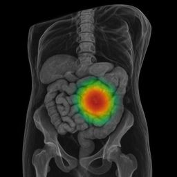 Photo of MPI signal overlay over MRI reference images